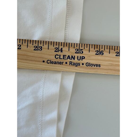 Banana Republic 100% Cotton White Crew Neck Short Sleeve Tee Casual Breathable M - Picture 6 of 8